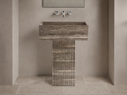 Riven Pedestal Sink