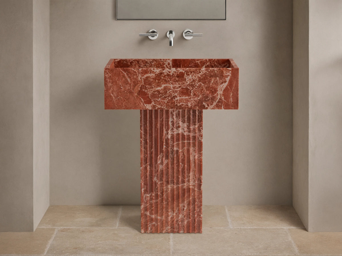 Riven Pedestal Sink