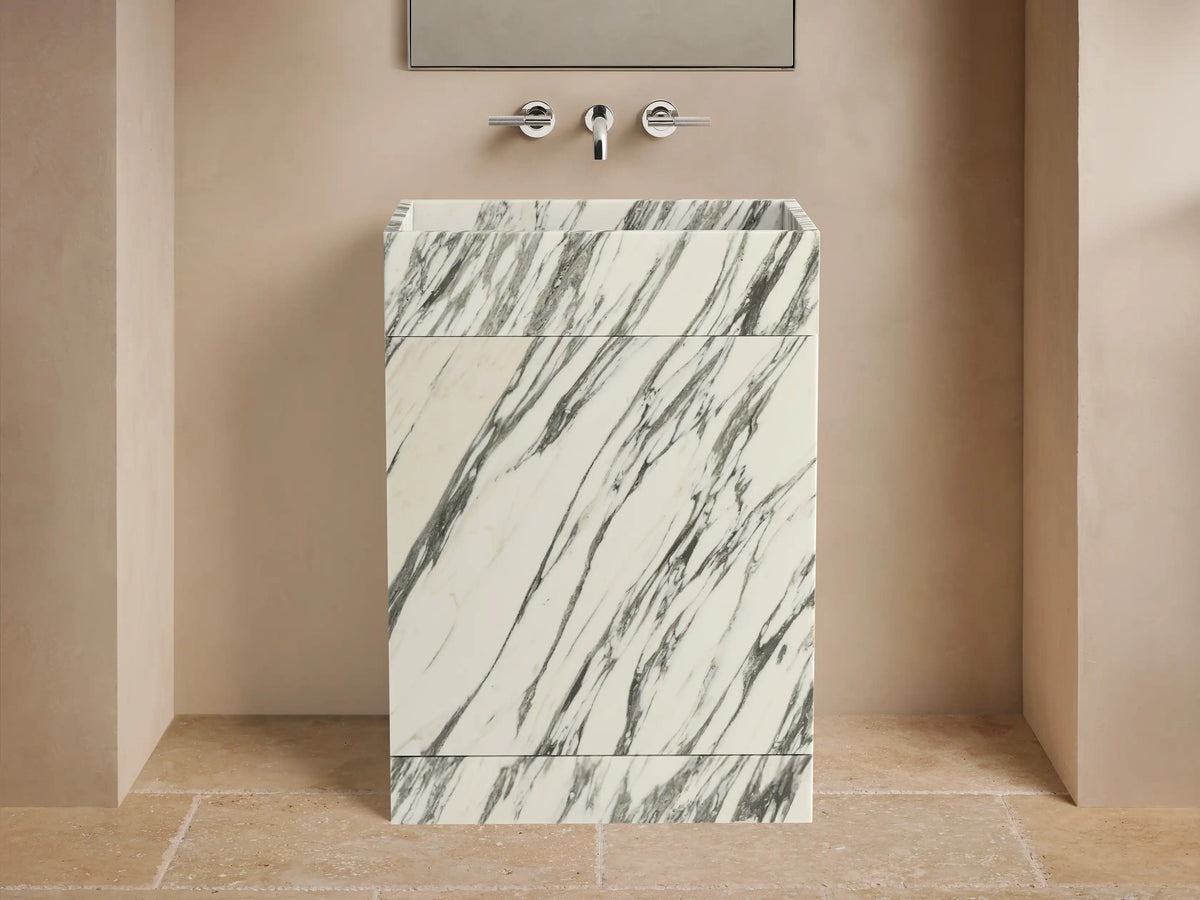 Vertiz Pedestal Sink with Storage