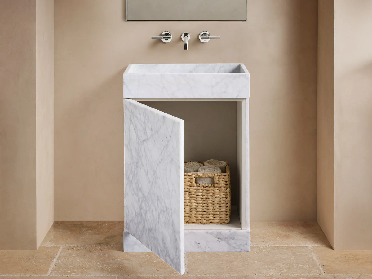 Vertiz Pedestal Sink with Storage