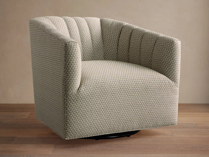 Ellison Channel-Stitched Swivel Chair