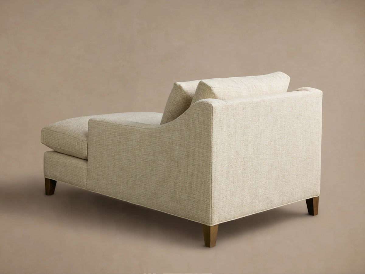 Ashby Elevated Standard Upholstered 40"W Two Arm Chaise (2 of 5)