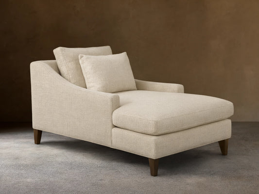 Ashby Elevated Standard Upholstered 40"W Two Arm Chaise (4 of 5)