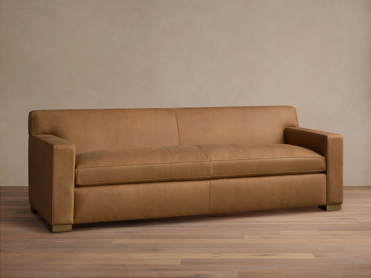 Bronte Leather 84"W Sofa (Bench Seat) (3 of 4)