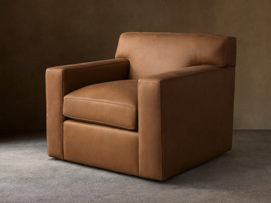 Bronte Leather Swivel Chair
