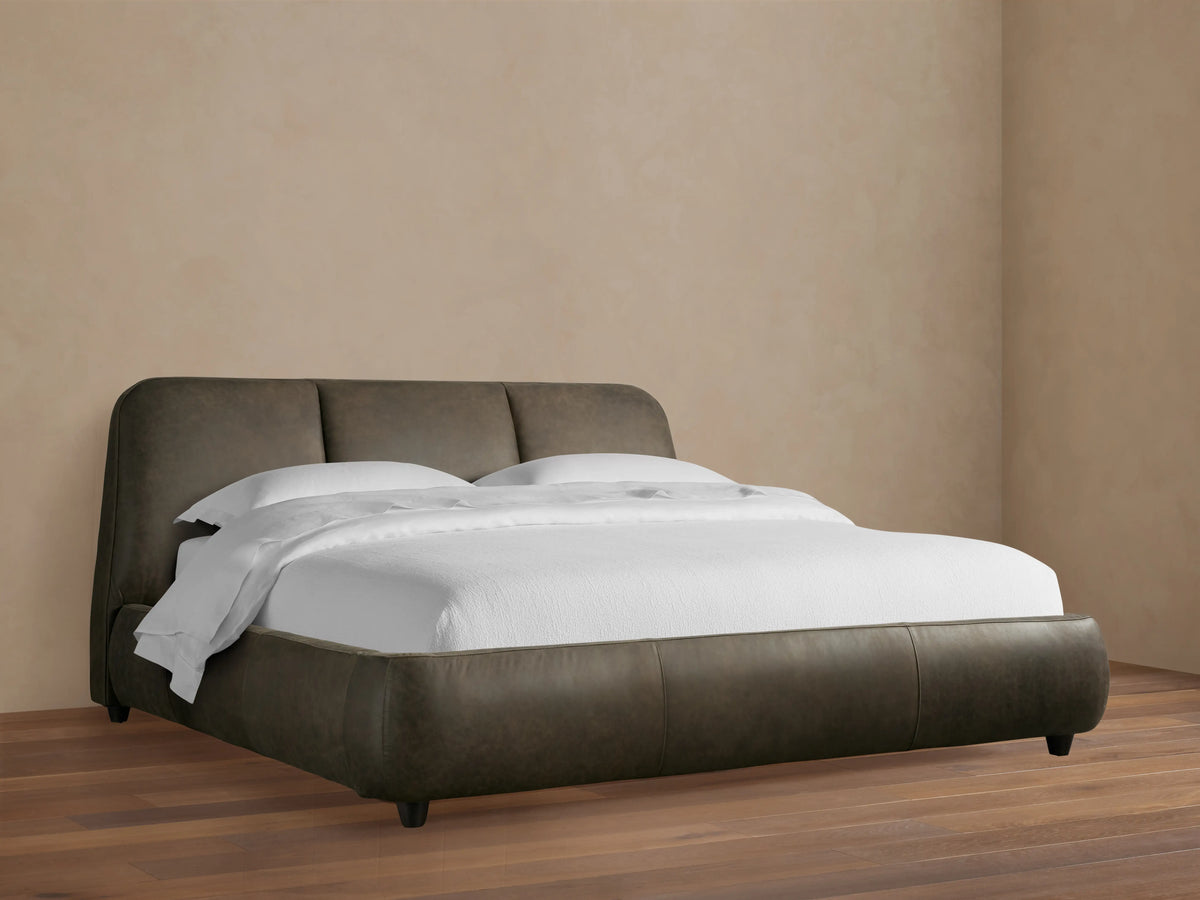 Kinnan Leather Bed