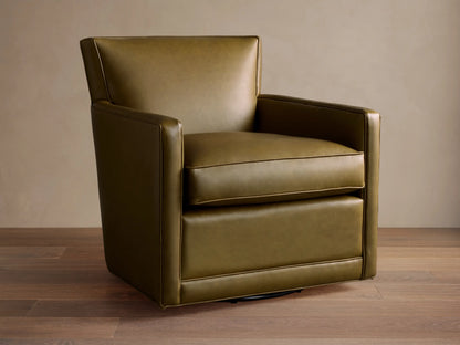 Rudy Leather Swivel Chair
