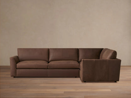 Vernon Leather Two-Piece Sectional