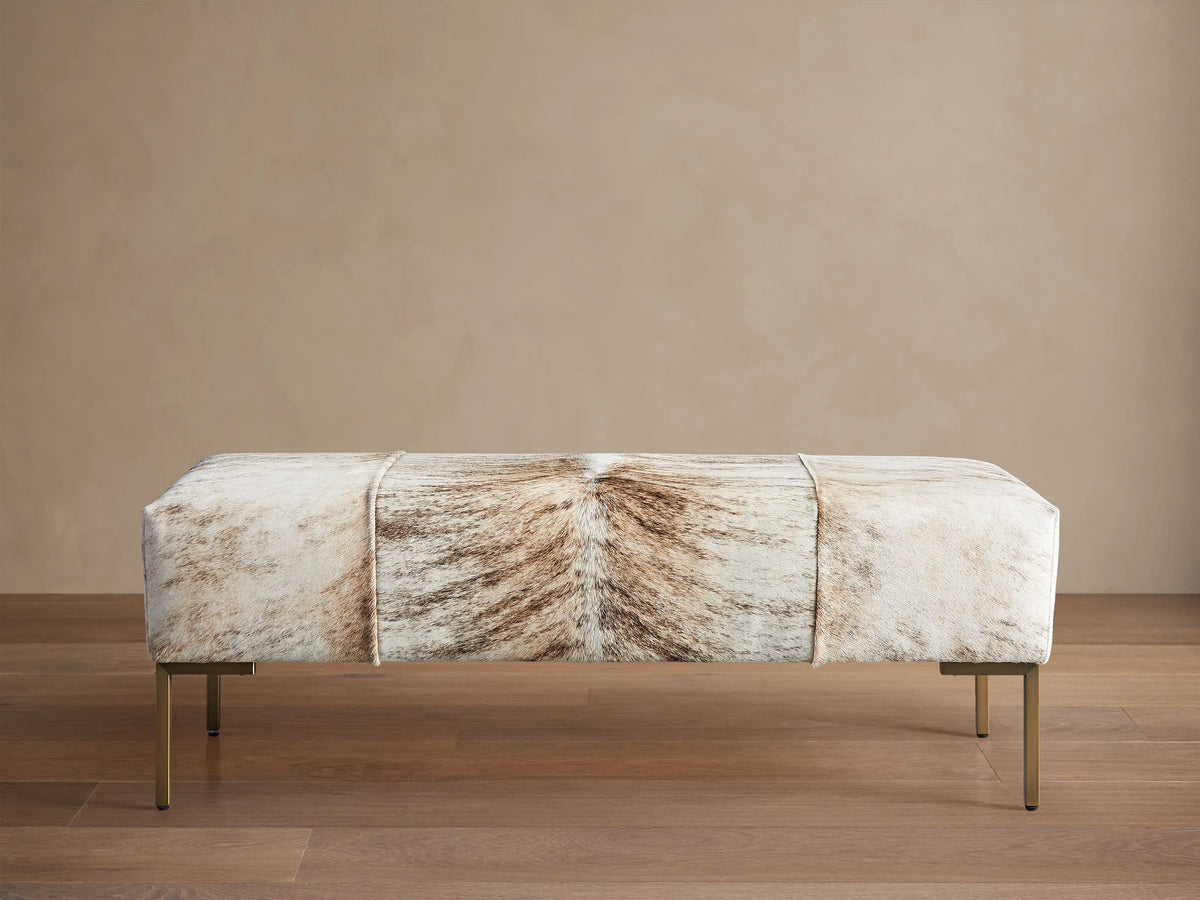 Tilton Hair on Hide Ottoman