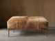 BLONDE BRINDLE HAIR ON HIDE/BRASS / SQUARE