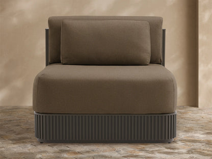 Beaumont Outdoor Aluminum Lounge Chair
