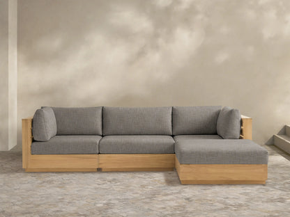 Bal Harbour Outdoor Teak Four-Piece Sectional