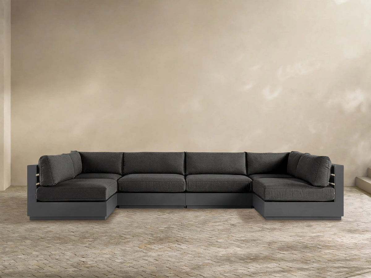 Bal Harbour Outdoor Aluminum Six-Piece Sectional