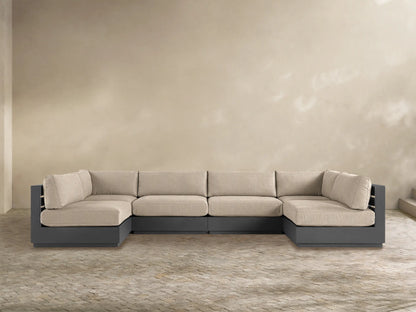 Bal Harbour Outdoor Aluminum Six-Piece Sectional
