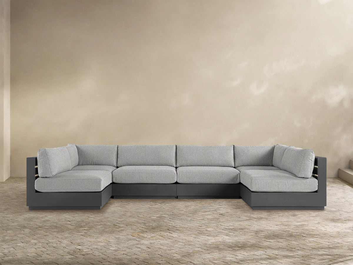 Bal Harbour Outdoor Aluminum Six-Piece Sectional