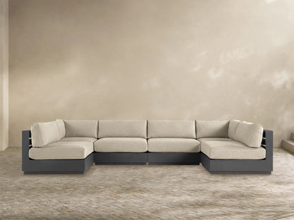 Bal Harbour Outdoor Aluminum Six-Piece Sectional