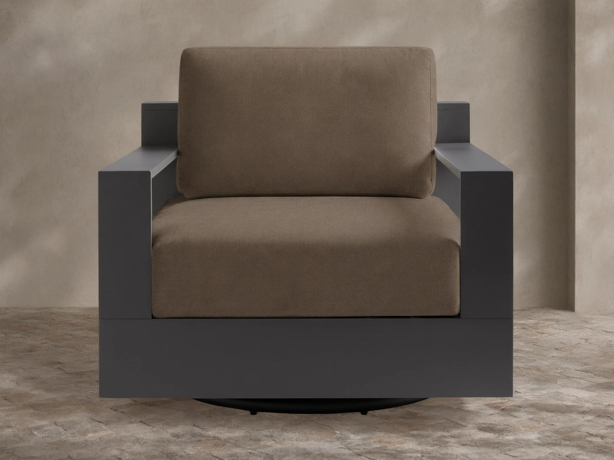 Bal Harbour Outdoor Aluminum Swivel Chair