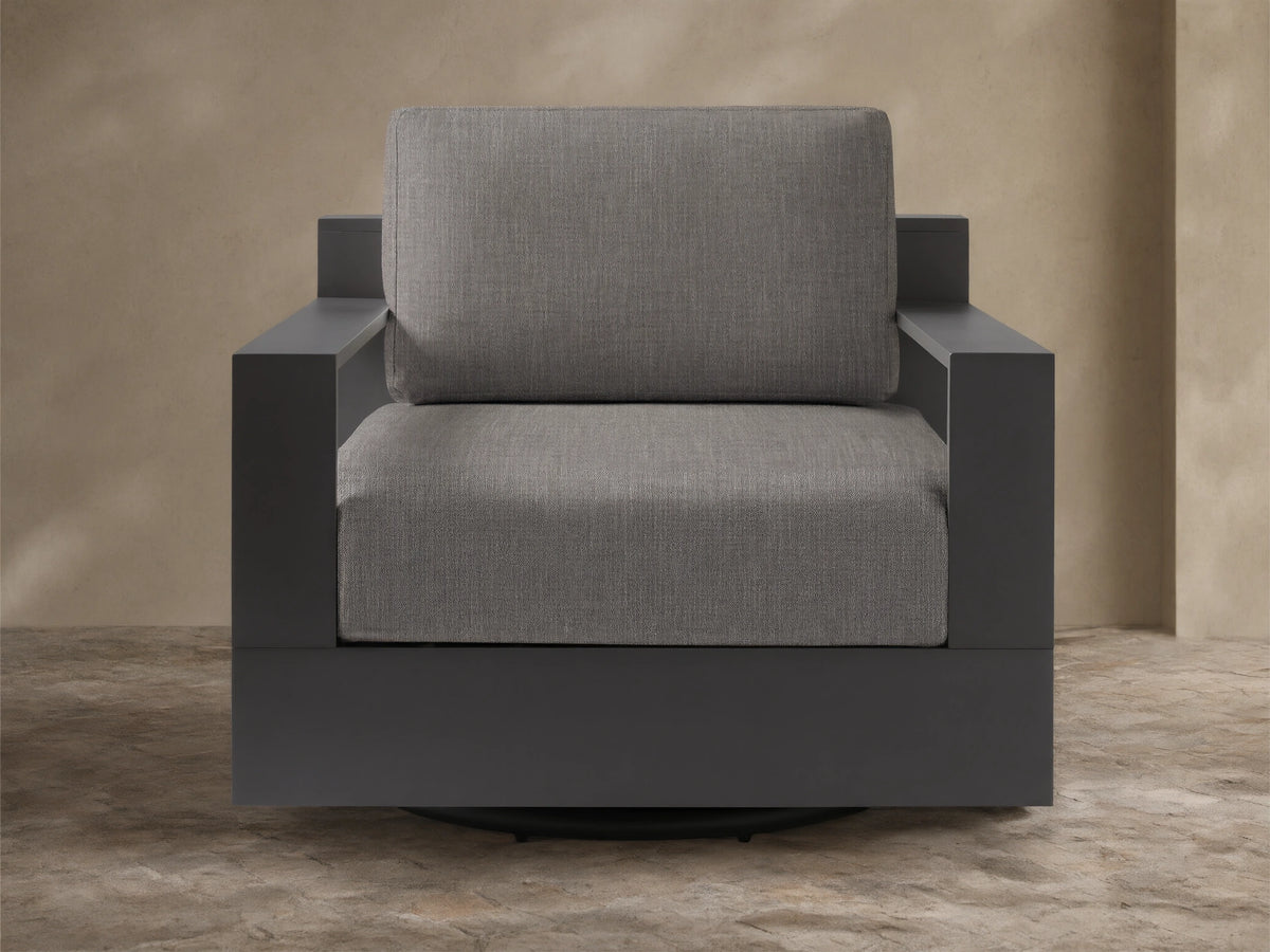 Bal Harbour Outdoor Aluminum Swivel Chair