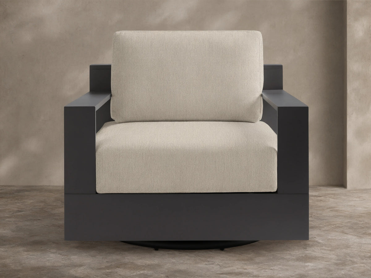 Bal Harbour Outdoor Aluminum Swivel Chair
