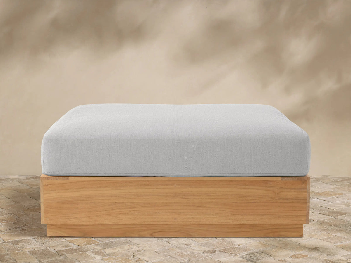 Bal Harbour Outdoor Teak Ottoman