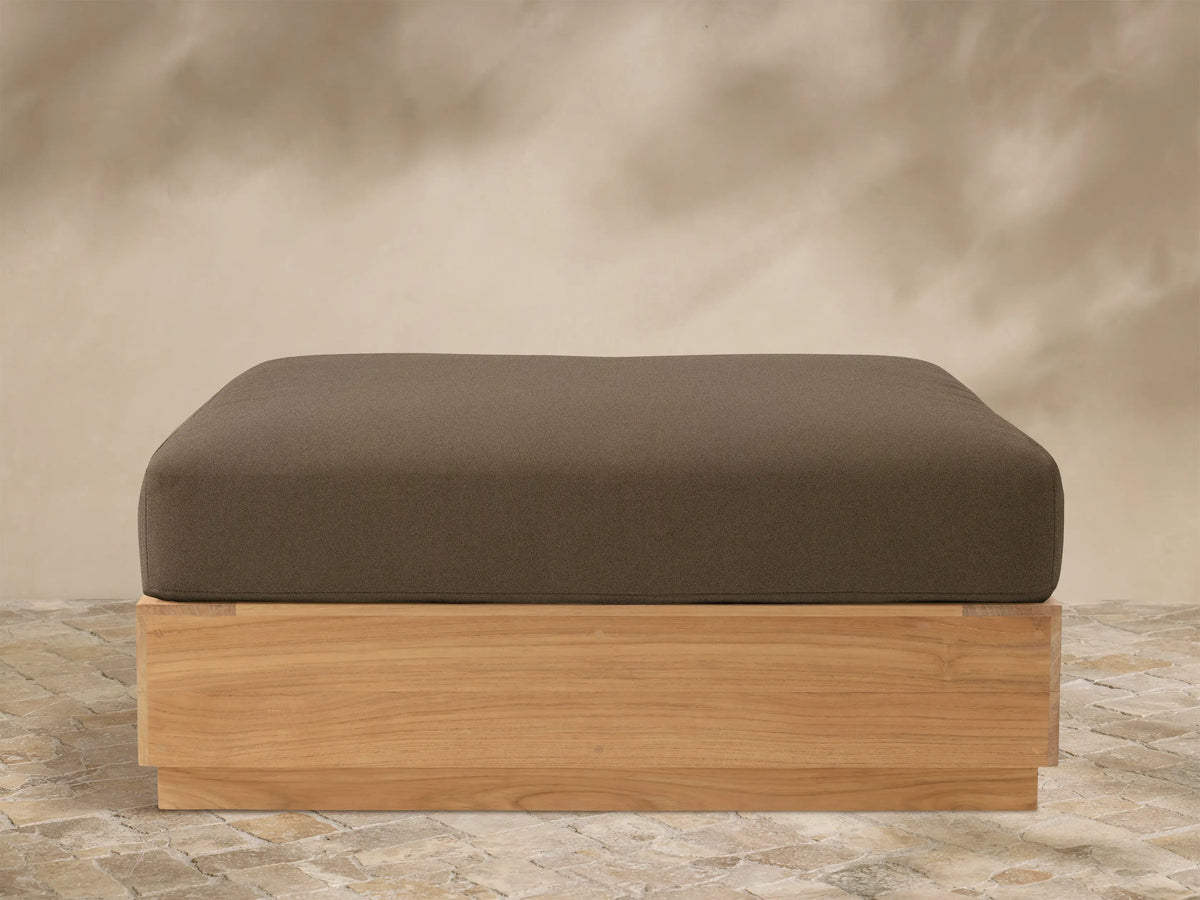 Bal Harbour Outdoor Teak Ottoman