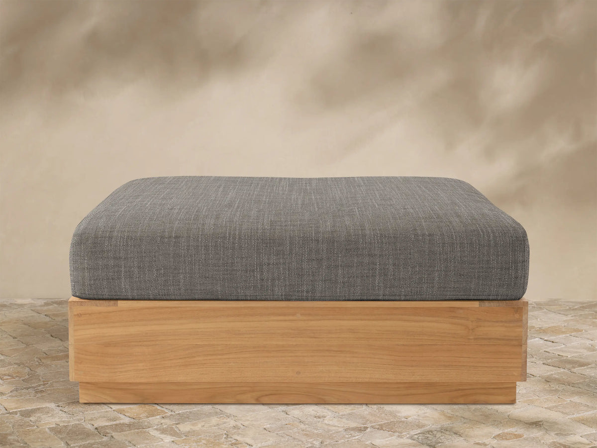 Bal Harbour Outdoor Teak Ottoman