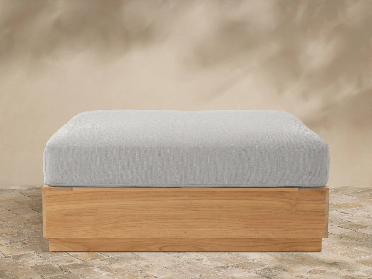 Bal Harbour Outdoor Teak Ottoman