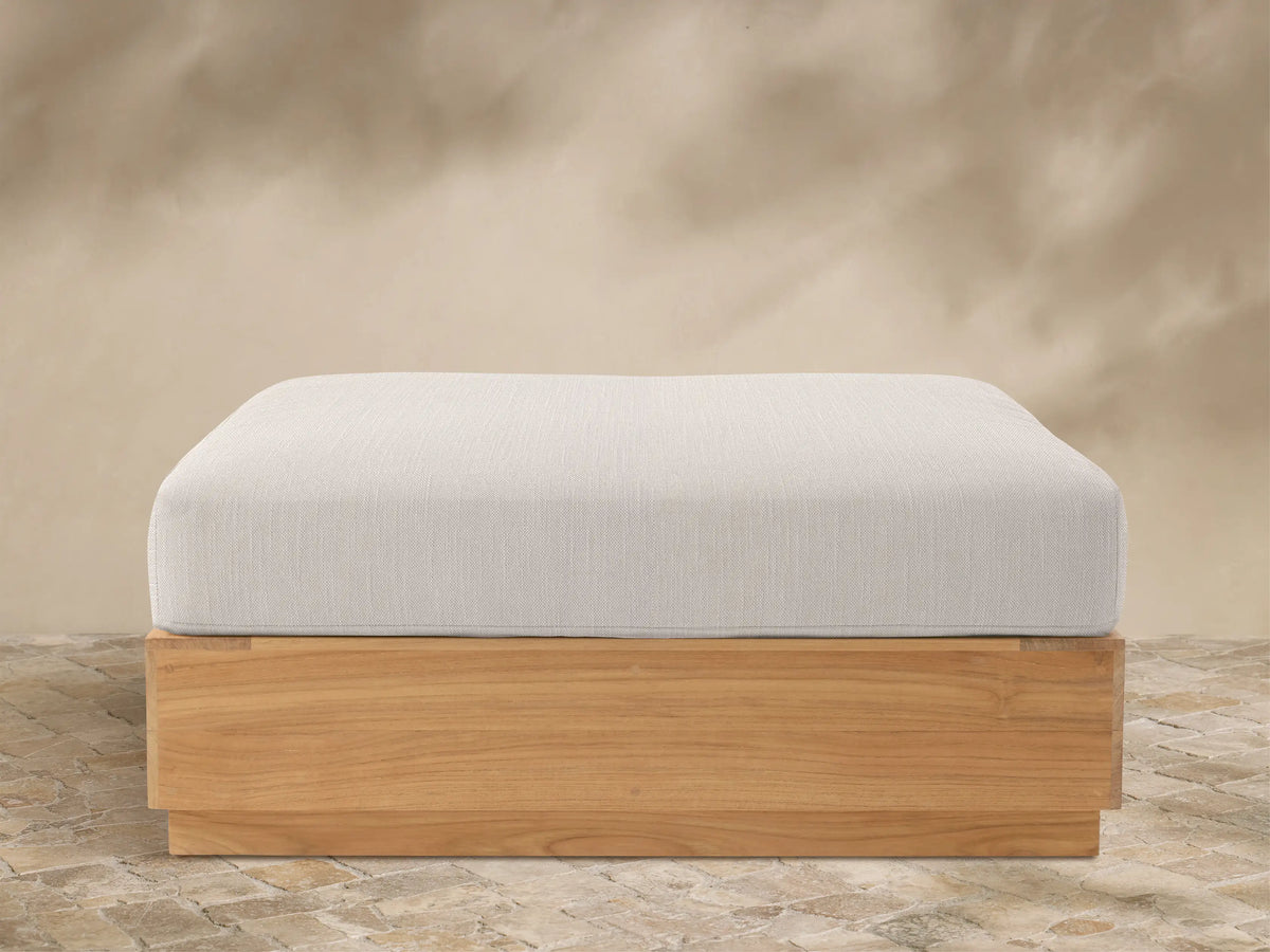 Bal Harbour Outdoor Teak Ottoman
