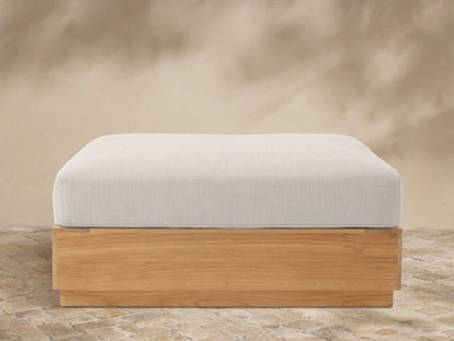 Bal Harbour Outdoor Teak Ottoman