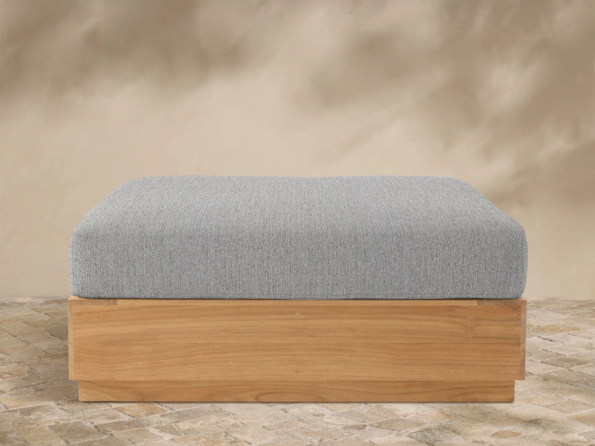 Bal Harbour Outdoor Teak Ottoman