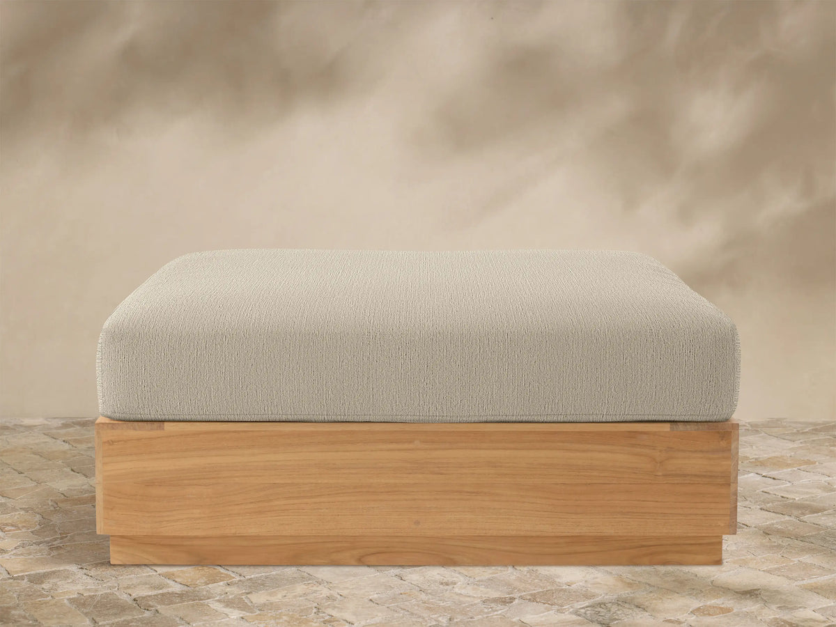 Bal Harbour Outdoor Teak Ottoman