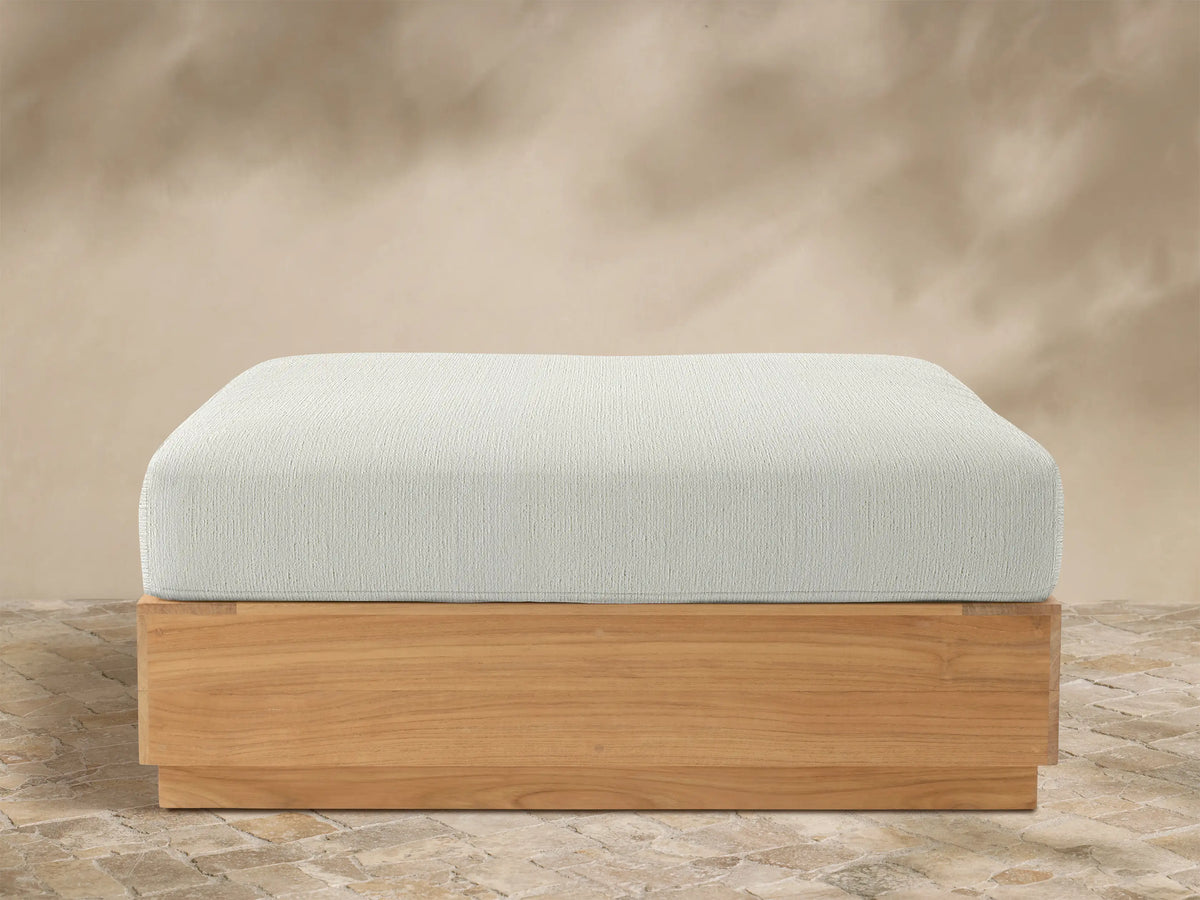 Bal Harbour Outdoor Teak Ottoman