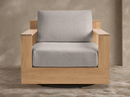 Bal Harbour Outdoor Teak Swivel Chair