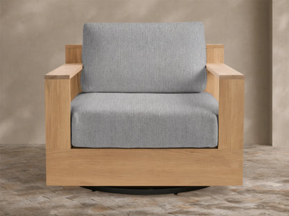 Bal Harbour Outdoor Teak Swivel Chair