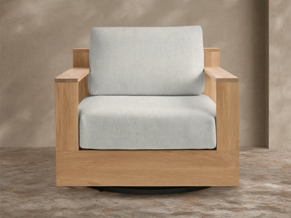 Bal Harbour Outdoor Teak Swivel Chair