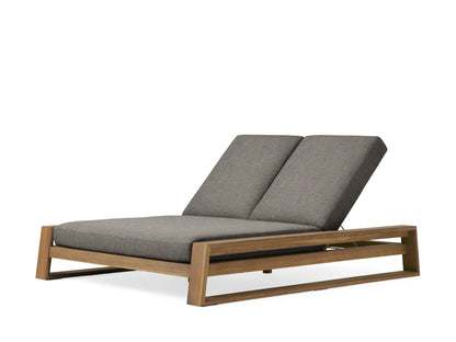 Canyon Outdoor Teak Double Chaise