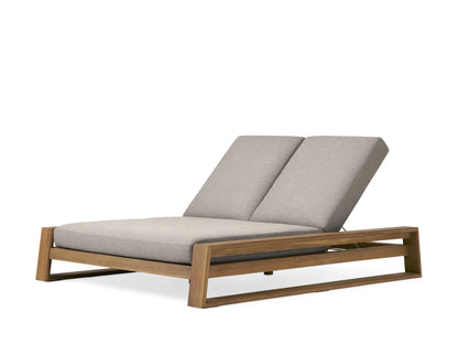 Canyon Outdoor Teak Double Chaise