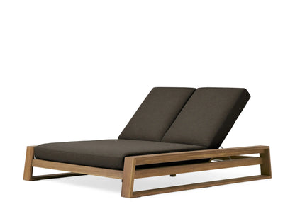 Canyon Outdoor Teak Double Chaise