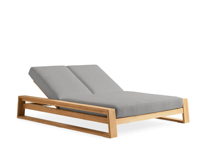 Canyon Outdoor Teak Double Chaise