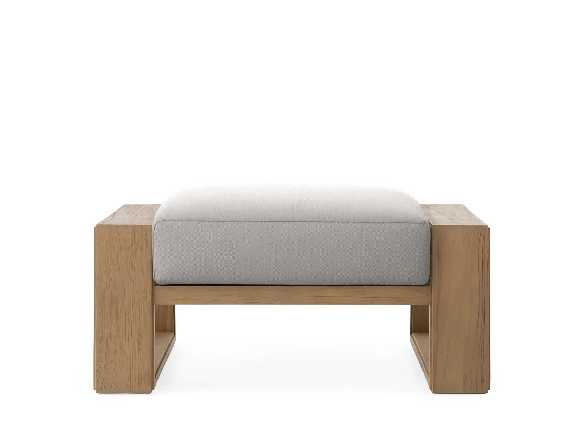 Canyon Outdoor Teak Ottoman