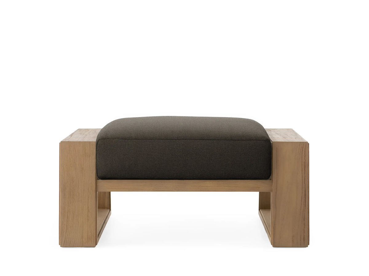 Canyon Outdoor Teak Ottoman
