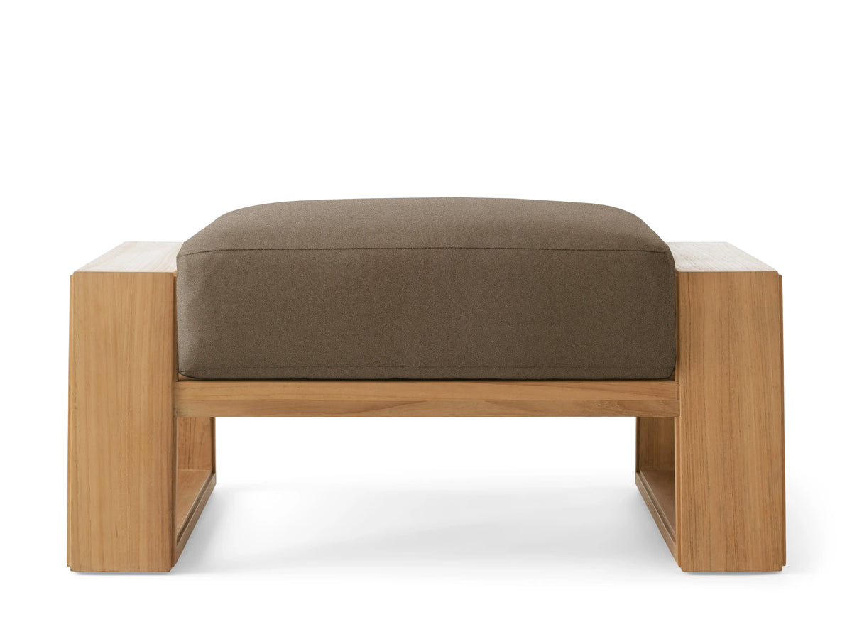 Canyon Outdoor Teak Ottoman