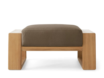 Canyon Outdoor Teak Ottoman