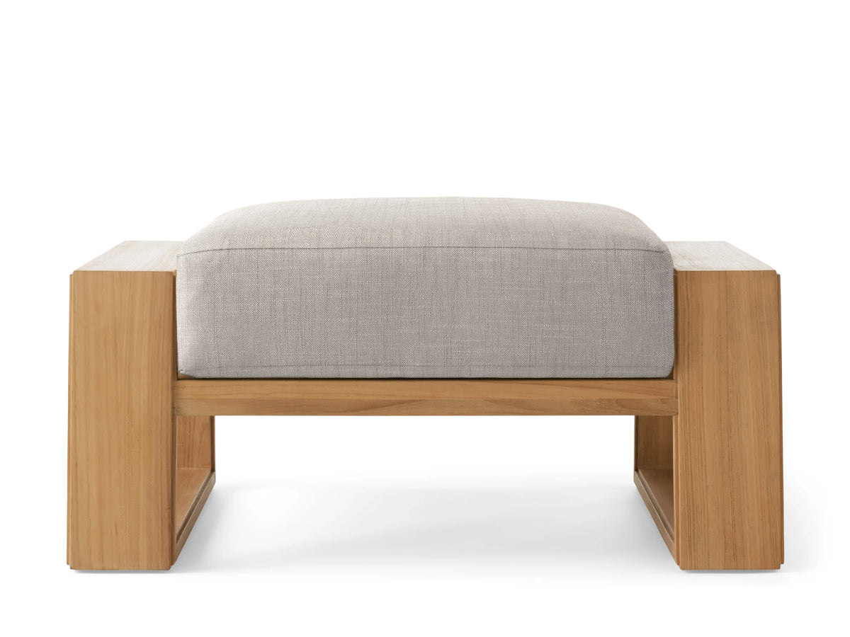 Canyon Outdoor Teak Ottoman