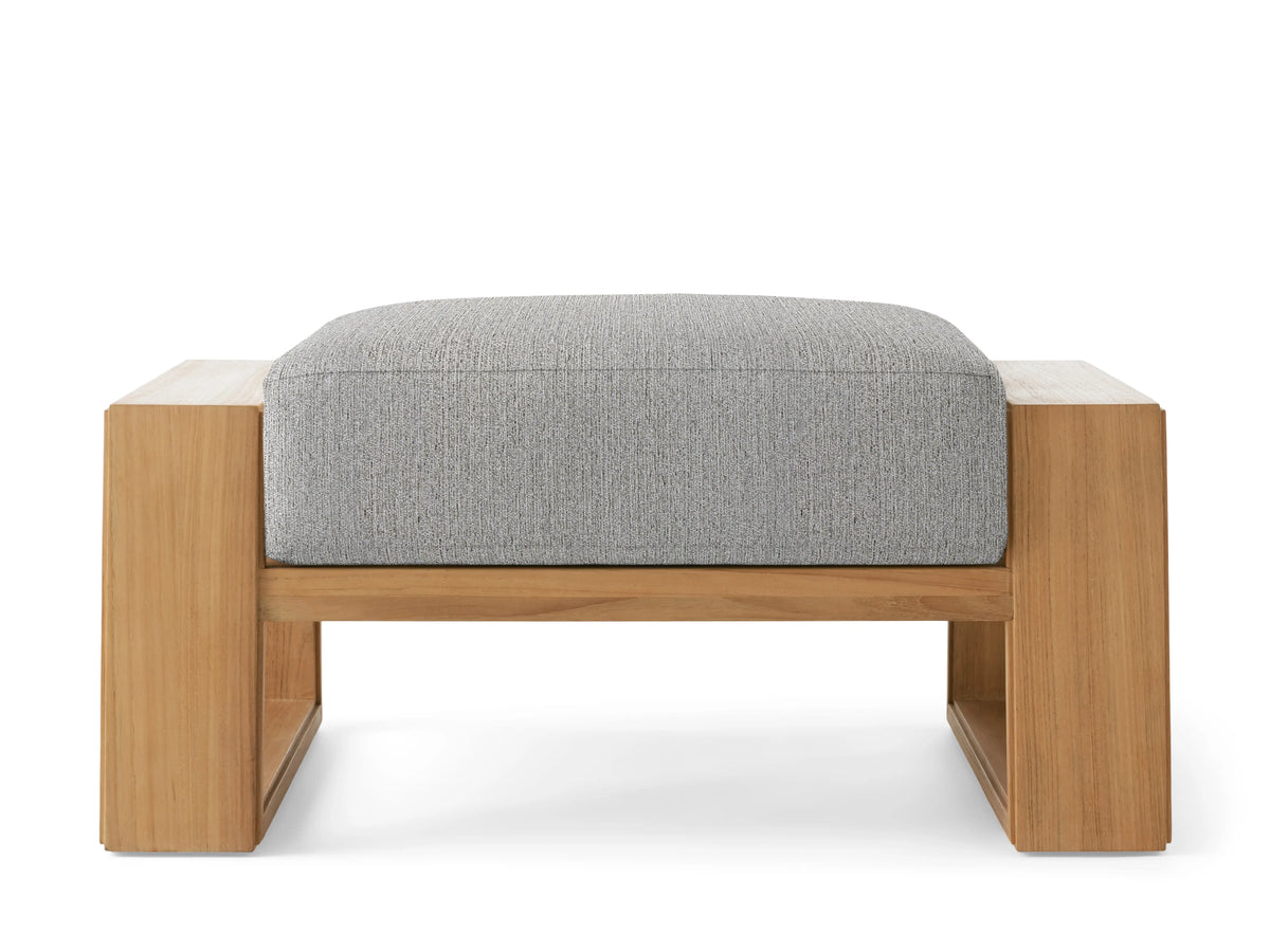 Canyon Outdoor Teak Ottoman