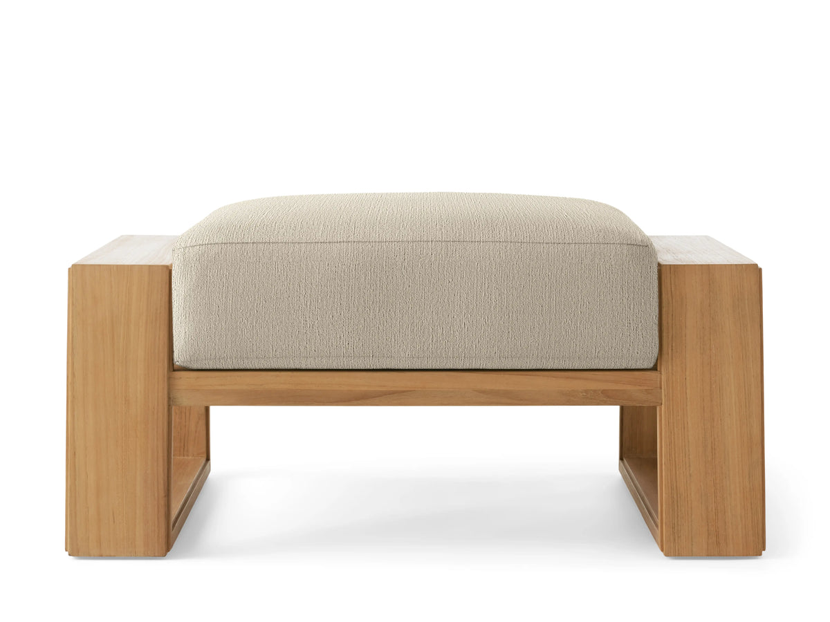 Canyon Outdoor Teak Ottoman