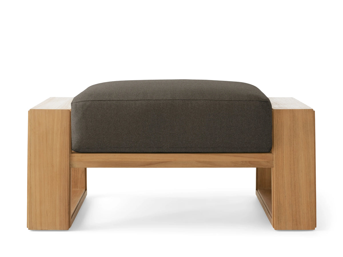 Canyon Outdoor Teak Ottoman