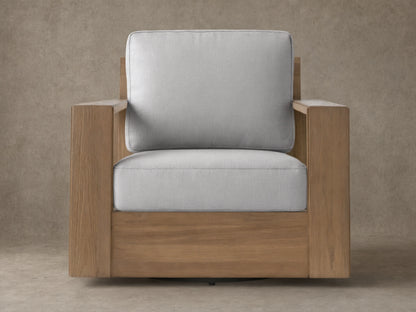 Canyon Outdoor Teak Swivel Chair