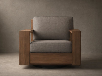 Canyon Outdoor Teak Swivel Chair