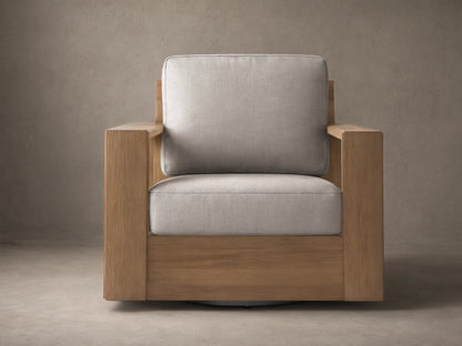 Canyon Outdoor Teak Swivel Chair